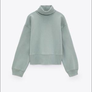 Zara High Neck Sweatshirt